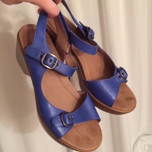 Cobalt Blue Dansko Sandals